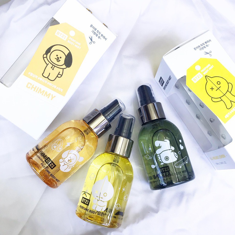 Xit Duong Am Toan Than Olive Young Bt21 Perfume Body Mist