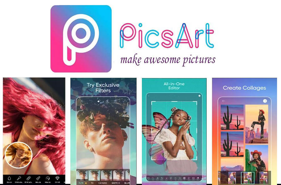 App chỉnh màu tóc - PicsArt Photo Studio