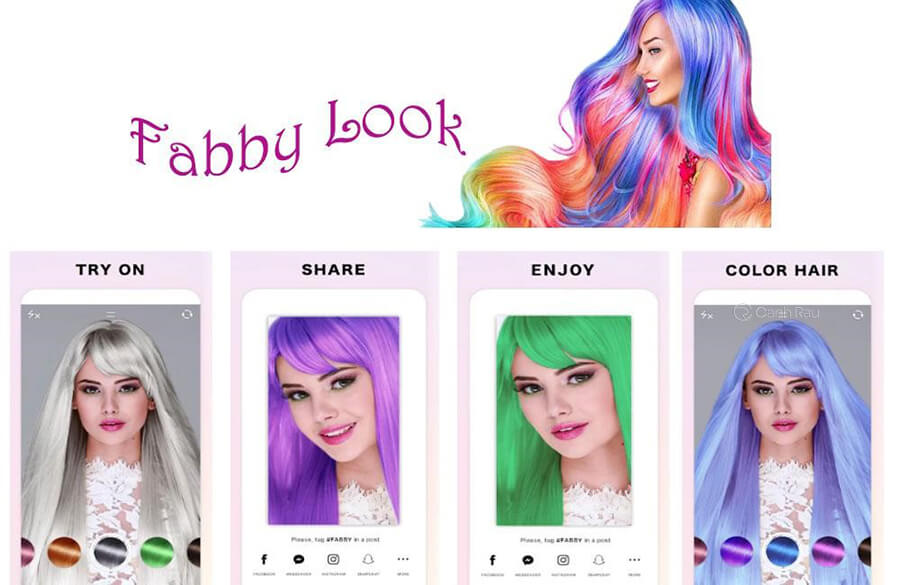 App đổi màu tóc - Fabby Look