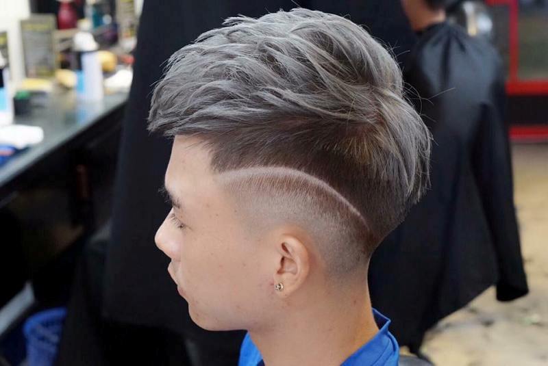 Tóc Mohican Fade dài