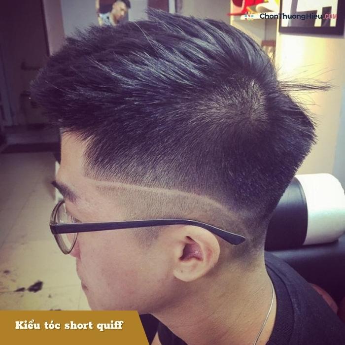 Kiểu tóc short quiff cho mặt tròn