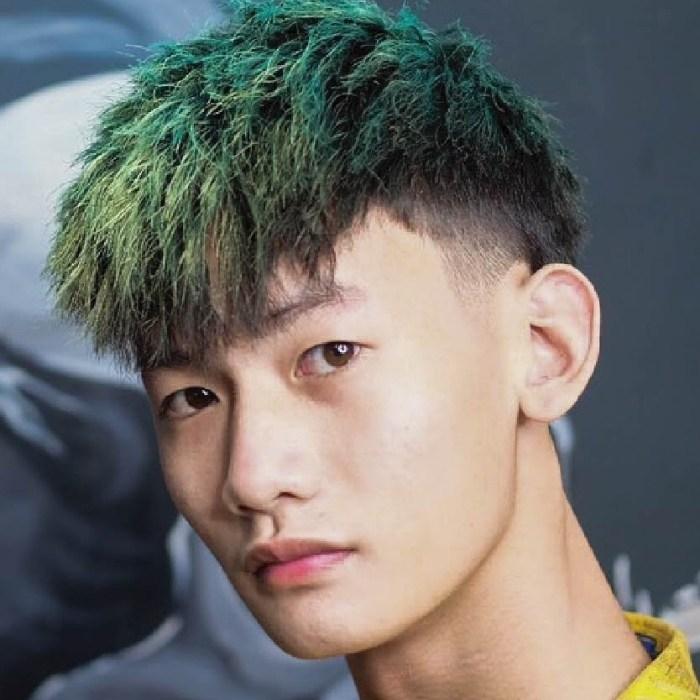 Tóc con sâu đầu nấm kết hợp uốn