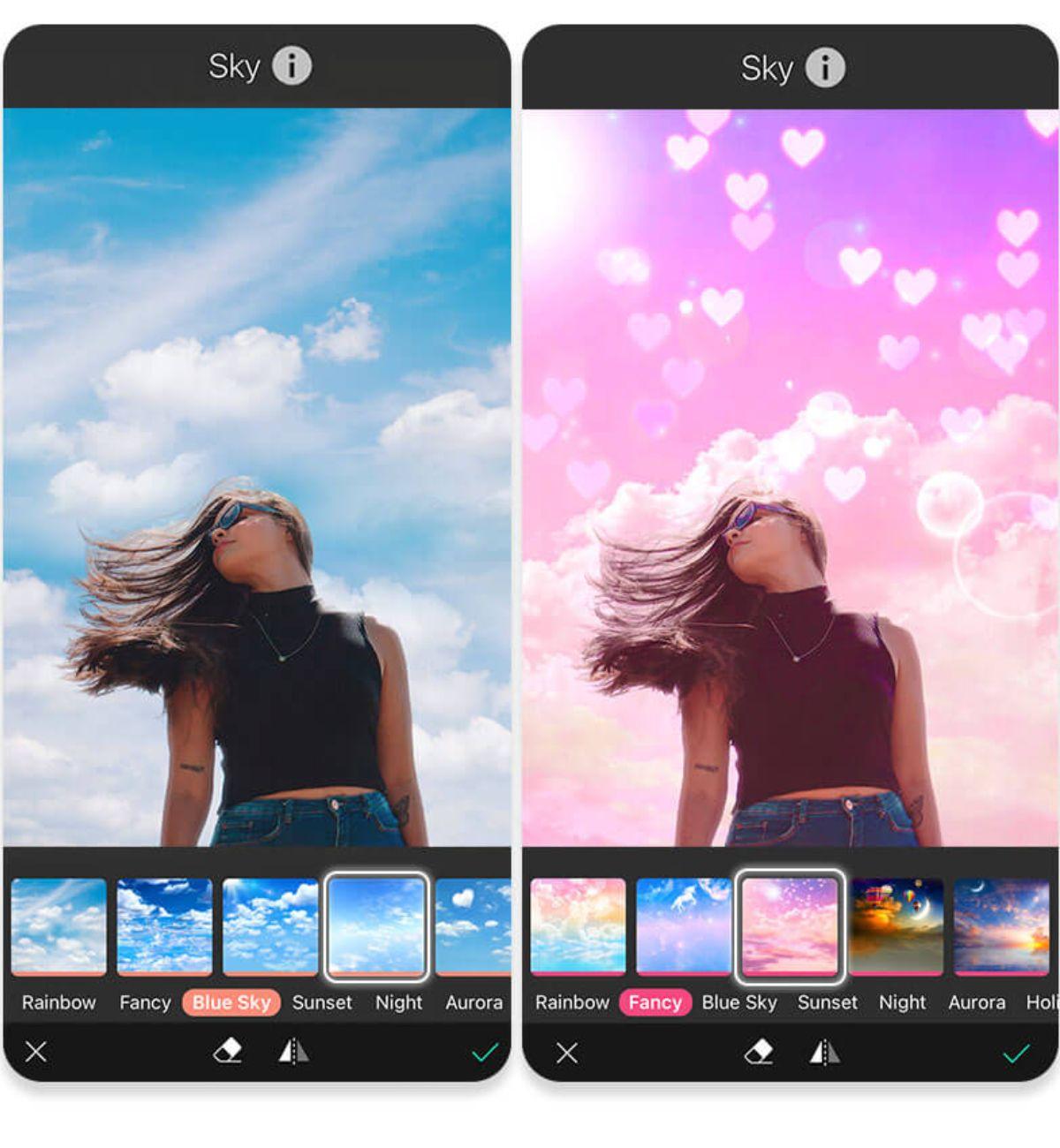 App chỉnh mây YouCam Perfect