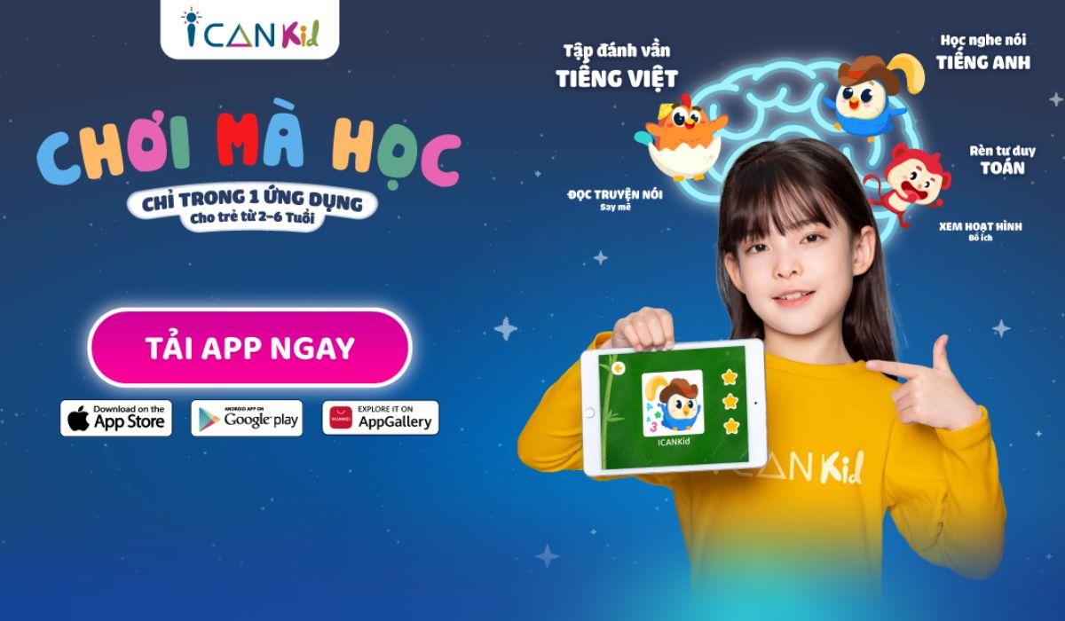 ICANKids - App học tiếng Anh cho bé