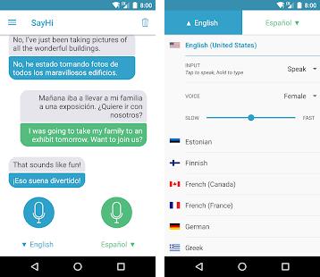 SayHi Translate - một trong số các app dịch tiếng hàn chuẩn