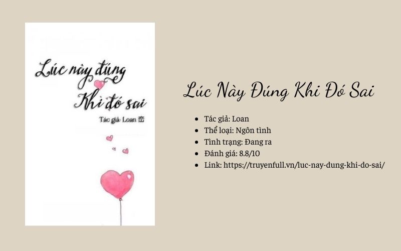 Lúc Này Đúng Khi Đó Sai