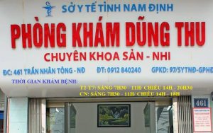 Phòng khám Sản phụ khoa Dũng Thu Nam Định